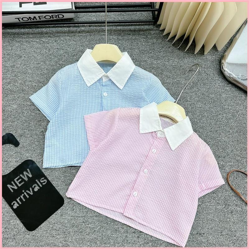 Product Introduction of JODEHSHOP [B97] Bộ váy sơ mi bé gái Bonbi áo sơ mi mix chân váy có lót màu xanh cực mát mắt, màu hồng baby 52