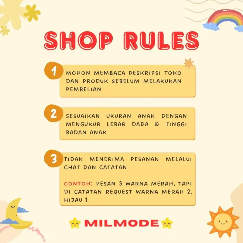 MILMODE - ATASAN ANAK KENZIE (6 BULAN - 6 TAHUN) (MOTIF BORDIR) 4