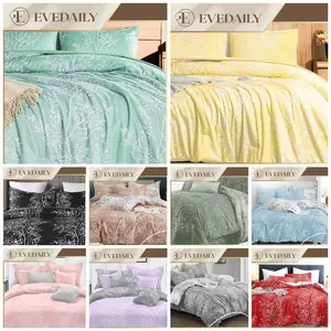 Bed Cover Set Ara - Warna Lengkap - Ranting Daun - 90x200 - 200x200 - Evedaily