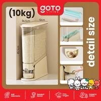 Gambar REJUVE (Promo Terbatas) Goto [COD] Riselin Rice Dispenser Tempat Wadah Penyimpanan Beras 5KG 10KG - 5KG dari Goto Living Kota Tangerang 2 Tokopedia