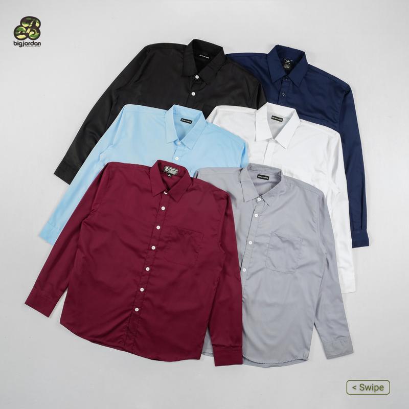 kemeja basic formal lengan panjang jumbo 8xl 7xl 6xl 5xl 4xl 3xl 2xl kemeja pria big size xxxxxxxl xxxxxxl xxxxxl xxxxl 0
