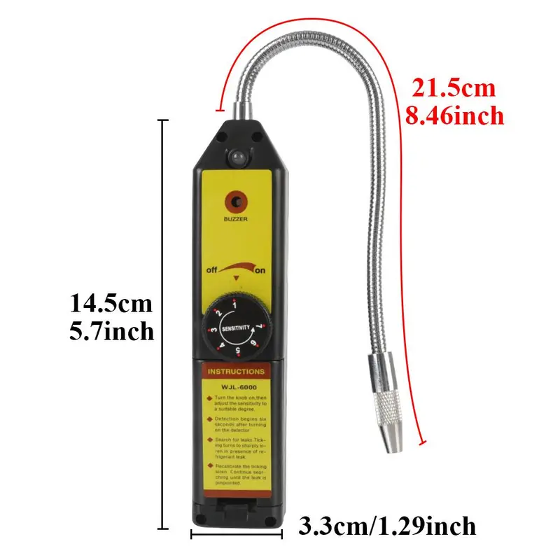 Gas Leakage Tester, Air Conditioning Freon Halogen Leak Detector, Refrigerant Gas Analyzer, Car Diagnostic Tools, Car Inspection Tools 1