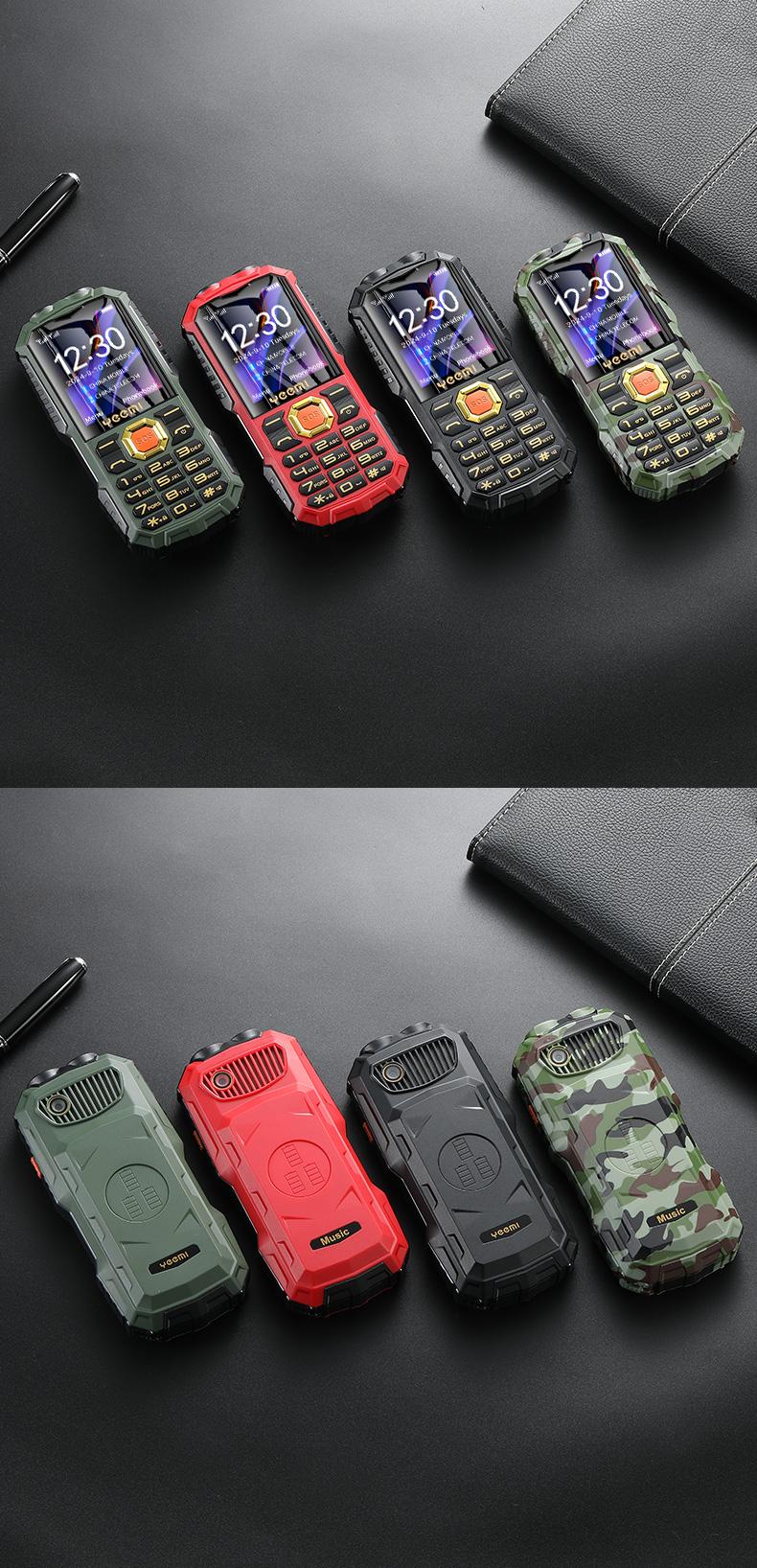 Product Introduction of Yeemi Q7 + điện thoại tính năng 4G chống nước chắc chắn 1.77 inch loa lớn đèn led pin 16800mAh sạc dự phòng điện thoại di động SOS 32