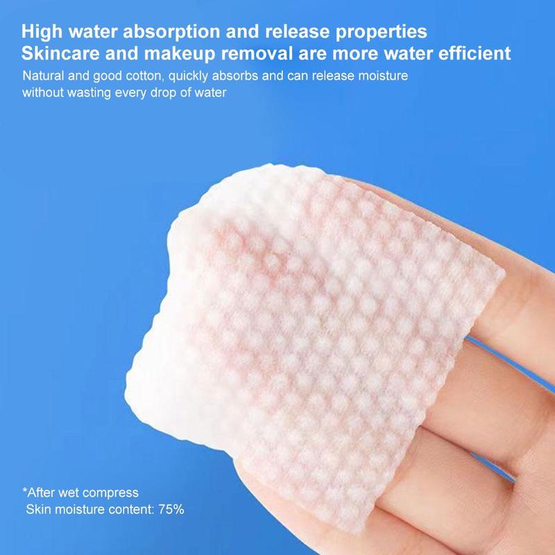 Product Introduction of 600 Pcs Makeup Cotton Round Square Cotton Pads Makeup Remover Pads F1J8 32