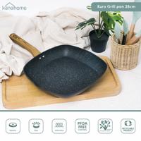 Gambar Kanahome - Kuro Grill Pan / Panci Marble Induksi anti lengket 28cm dari Kanahome-id Kab. Bandung 3 Tokopedia
