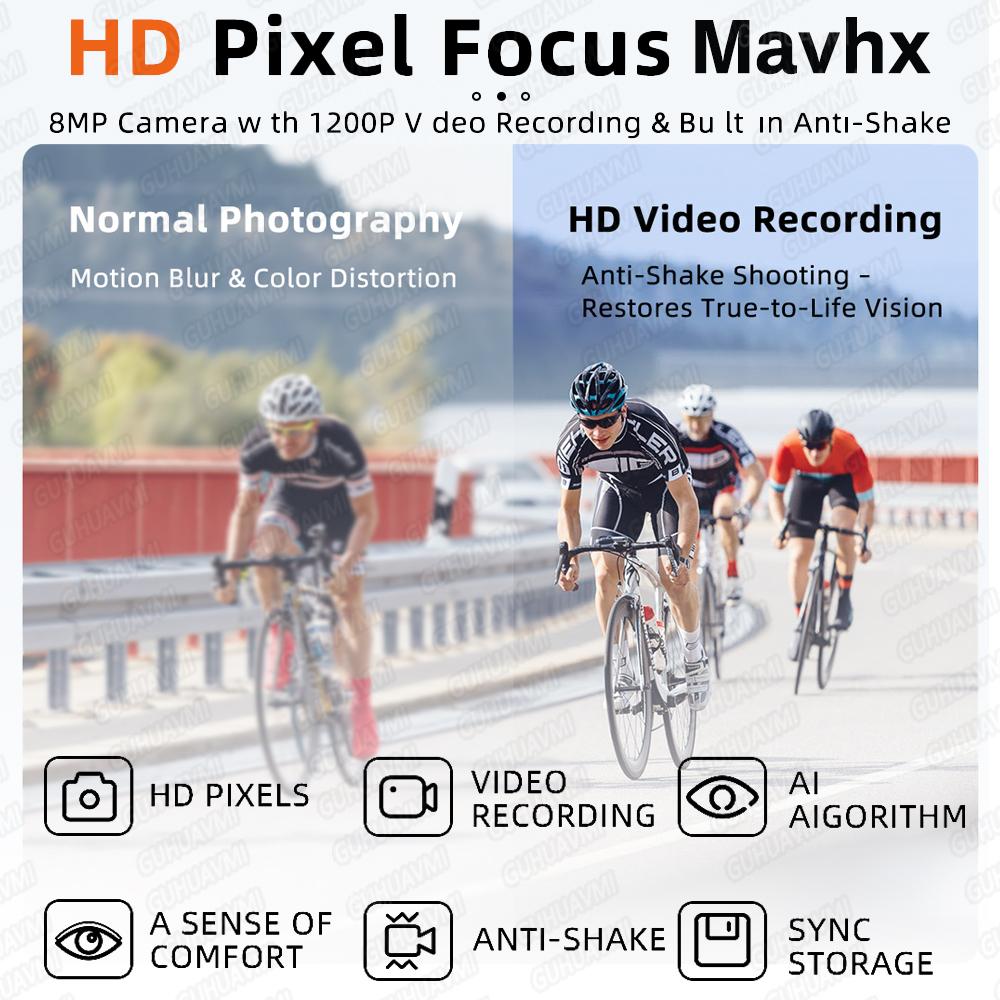 New 4K HD 800W Pixel Skiing Smart Glasses Men 1200P Video Recording Action Capture Anti-shake Take Photo Sport Sunglasses Women - Image 4