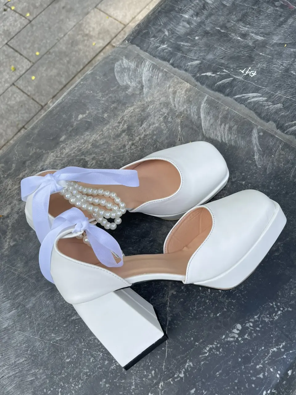 Giày Cao Gót Đế Đúp Quai Nơ Thời Trang 9 cm B8ĐNgoc