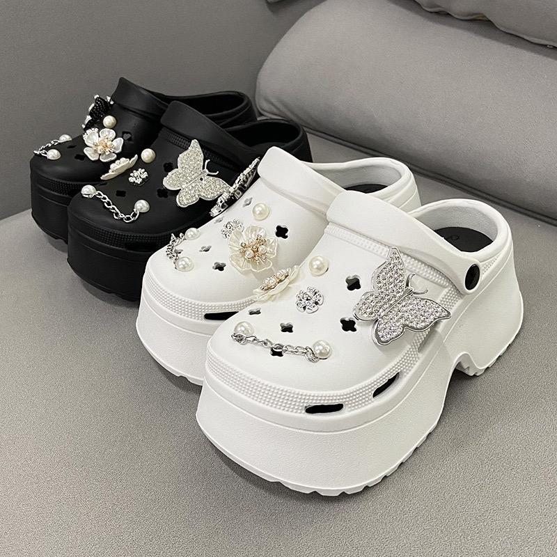 Dép sục nữ nâng đế 7cm chất liệu EVA tặng kèm bộ charm đá siêu xinh (HY188) 1