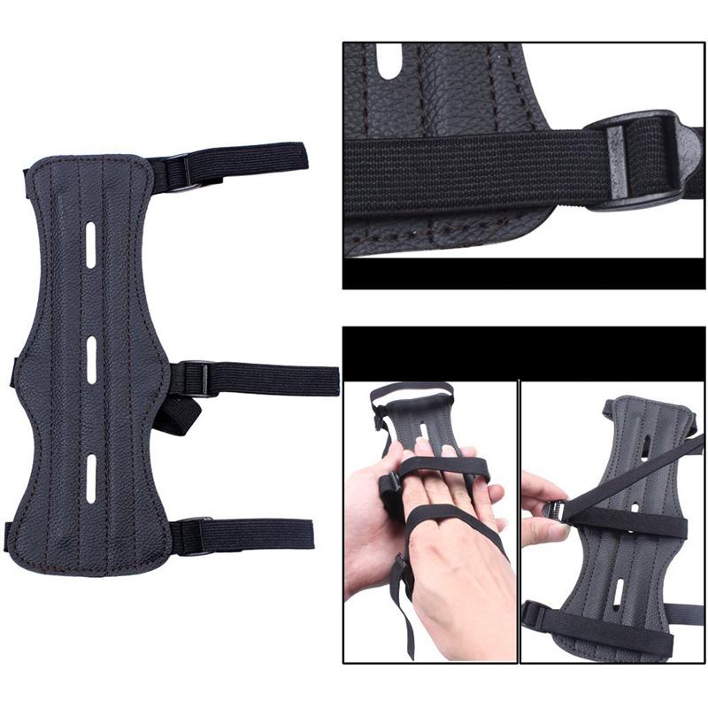 Product Introduction of Black adjustable archery arm protector for outdoor sports to protect the arm 13