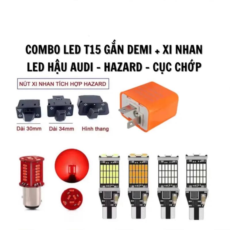 Combo Hazard Wave 110 100 50cc Vision Ab Winner Haza Sh125 Nháy 4 Xi Nhan T15 Phụ Kiện Phụ Tùng Công Tắc Cục Chớp Điện Tử Bóng Hậu Nháy AUDI Loại Tốt