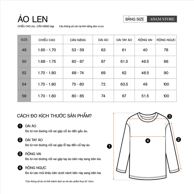 ÁO GIỮ NHIỆT ADAM STORE TRẮNG TRƠN AL086T Menswear Nam 5