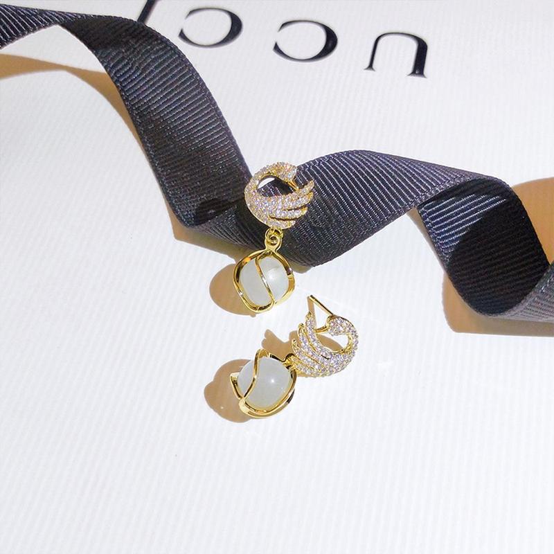 Product Introduction of Bông Tai Thả Hình Thiên Nga, Lấp Lánh, Dành Cho Phụ Nữ Và Trẻ Em Gái, Thời Trang, Tinh Tế, Ngọt Ngào Và Thanh Lịch Voi 15