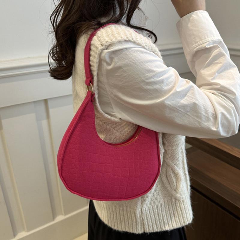 Product Introduction of Women Pattern Underarm Bag Casual Shoulder Handbag Bag Fashion Korean Version Winter Purse Lightweight 27