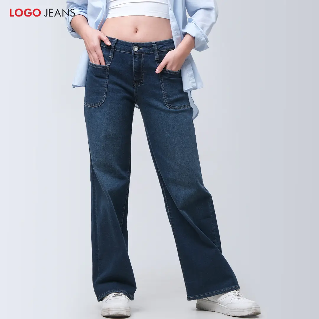 Logo Jeans Celana Jeans Wanita Ruby Medium Blue 43064L3ML