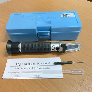 Refractometer Alcohol 0-80% Alat Tes Ukur Kadar Alkohol Refraktometer