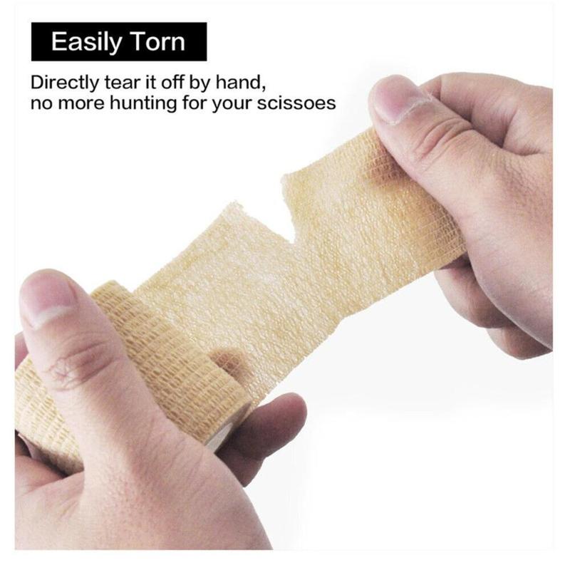 Product Introduction of Băng quấn không dệt, Băng quấn an toàn, Chiều rộng 5cm, Băng quấn cố định, Băng quấn đàn hồi, Chất liệu thoáng khí, Chiều dài 4,5m, Băng quấn tự dính, Thích hợp cho 5