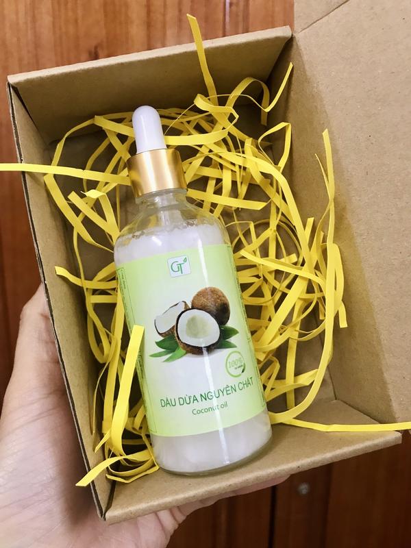 Dầu Dừa Cao Cấp GT Chai 100ml - Tự Nhiên Nguyên Chất - Dưỡng Mi, Dưỡng Môi, Dưỡng Da, Dưỡng Tóc Massage Dưỡng Body 5