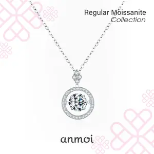 Grace Dancing Stone Moissanite Necklace 1 ct