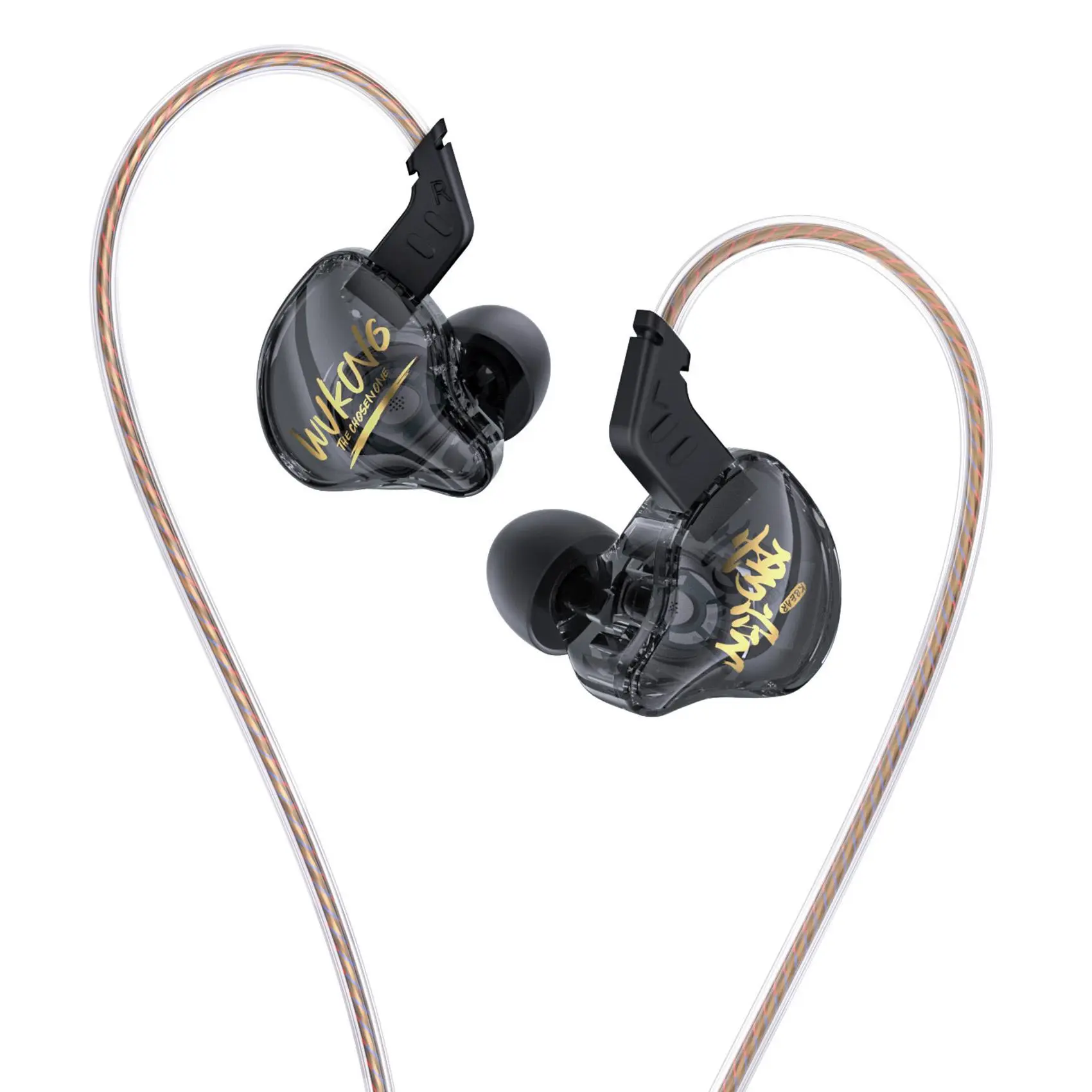 KBEAR K01 in-ear Monitor Headphones, HiFi Immersive Bass Iems for Gaming, Noise Cancelling Wired Earbuds with 3.5mm Plug for Computer Laptop School Student, Audio, Earphones