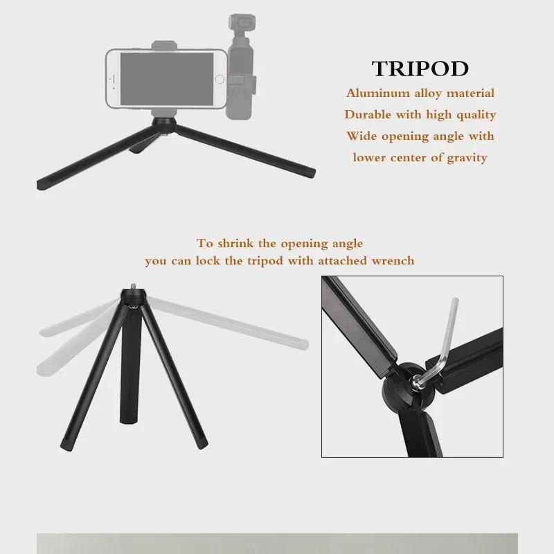 Product Introduction of Gậy Chụp Ảnh Tự Sướng Tripod, Thiết Kế 2in1, Giá Đỡ Kim Loại, Tương Thích Với DJI Osmo Pocket 3 Camera Gimbal, Phụ Kiện 20