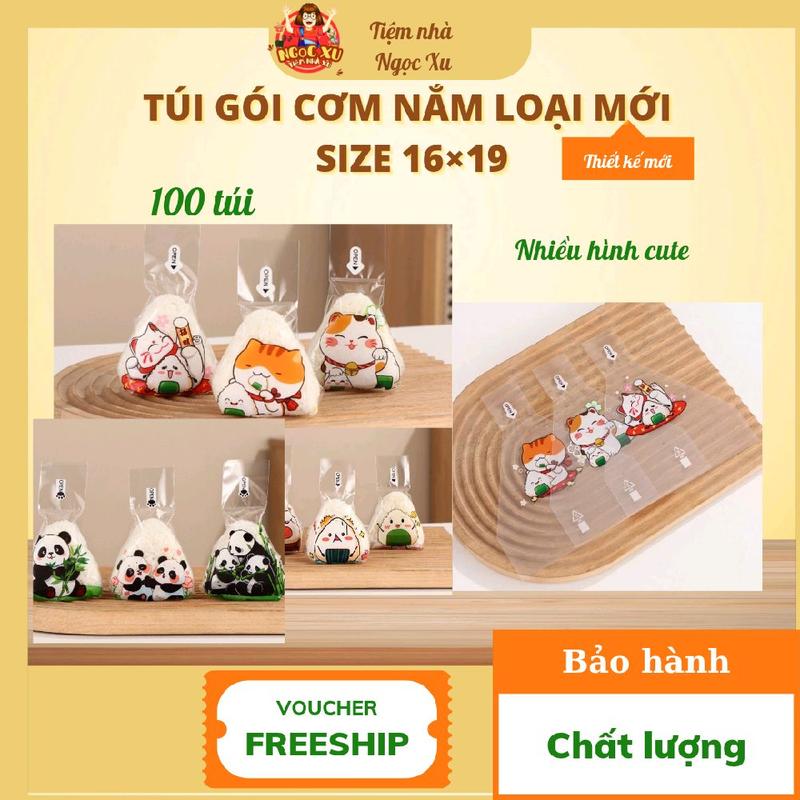 [Combo 100 túi] Túi đóng gói cơm nắm size 16×19cm hình tam - TikTok ...