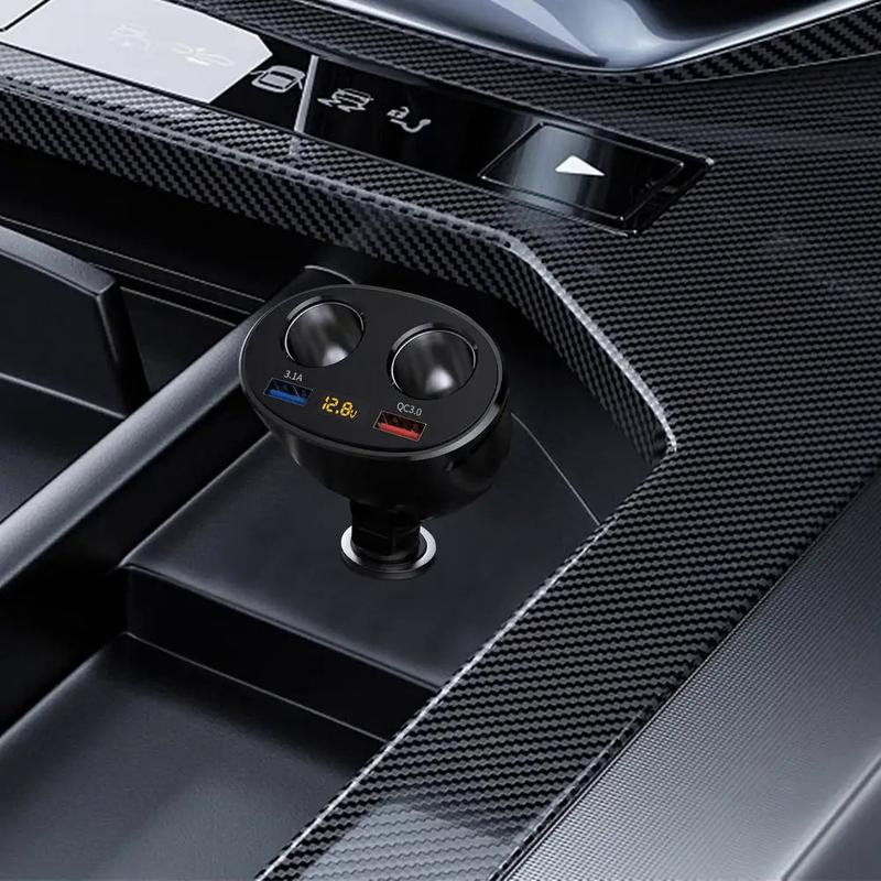 Product Introduction of Car Cigarette Lighter One-To-Two Car Cigarette Lighter Fast Charging Multi-Function Car Charger With Intelligent Digital Display 21