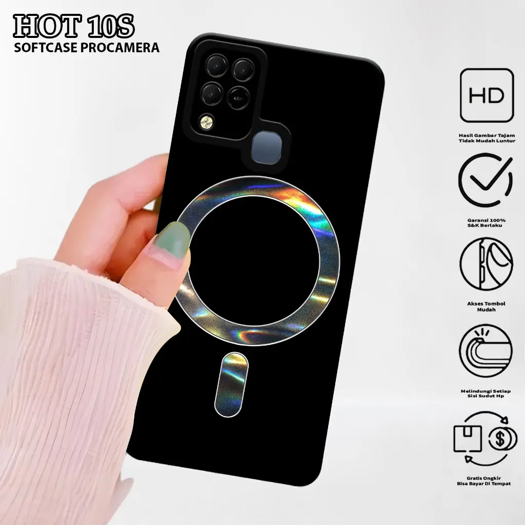 Case Hp Infinix Hot 10S Motif Logo Walpaper - Softcase -  Hp - Silikon - Kesing - Casing hp - Cover hp