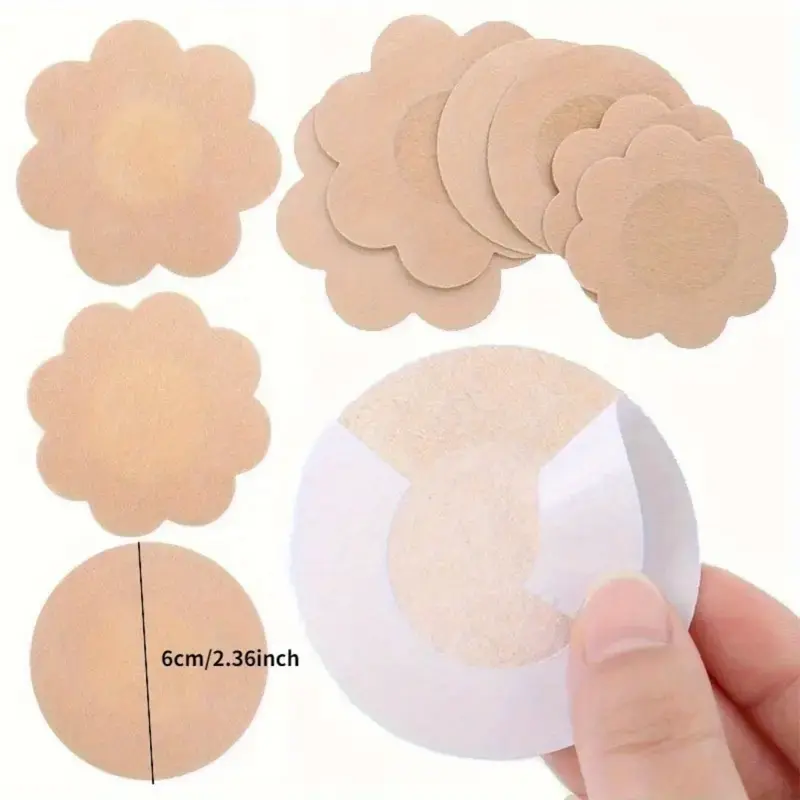 10/50/100pcs Disposable Set, Strapless Self-adhesive Breast Lift Nipple Covers for Women'S Underwear and Lingerie Accessories Womenswear Bras 7