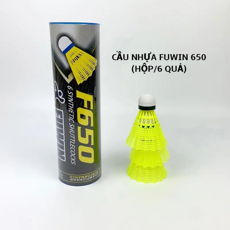 Ống Cầu Lông Nhựa Fuwin Hộp 6 Quả Bền,Chống Gió,Đi Đúng Hướng Thế Hệ Mới (Hàng Việt Nam) 8