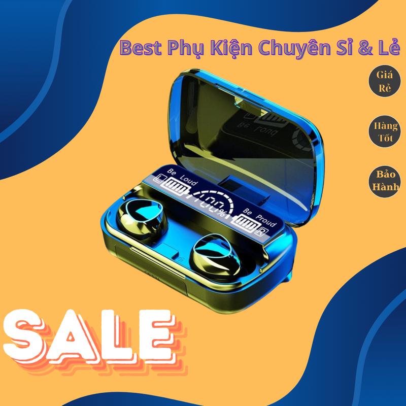 Tai Nghe Bluetooth M10 V5.1 Cao Cấp Pin Trâu Bền - Thế Hệ Mới Tự Động Kết Nối Chống Ồn Nhét Tai - Nghe Nhạc