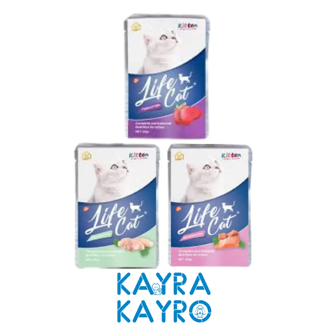 Life Cat for Kitten Cat 85 gr Pouch - Snack/Treat/Camilan/Makanan Basah Anak Kucing