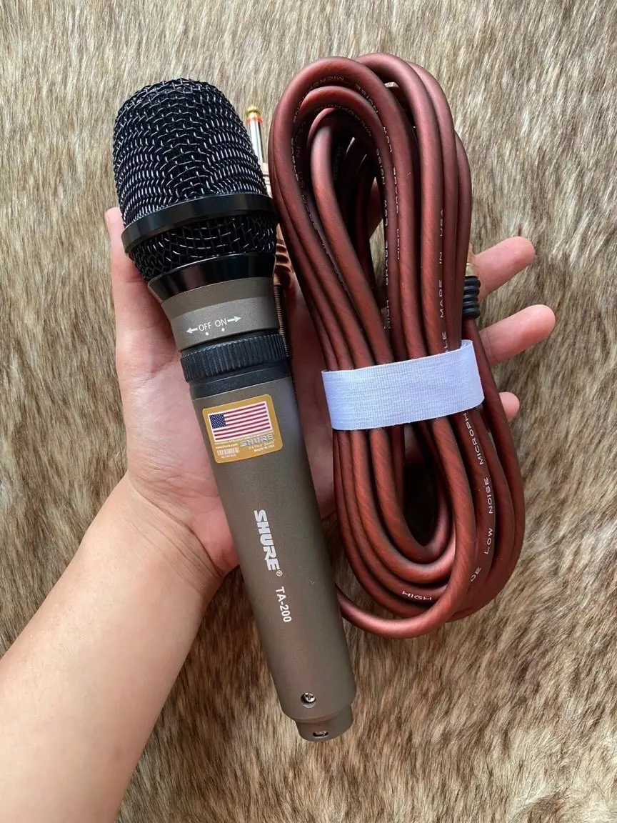 mic karoke SHURE TA200 Có dây Cáp