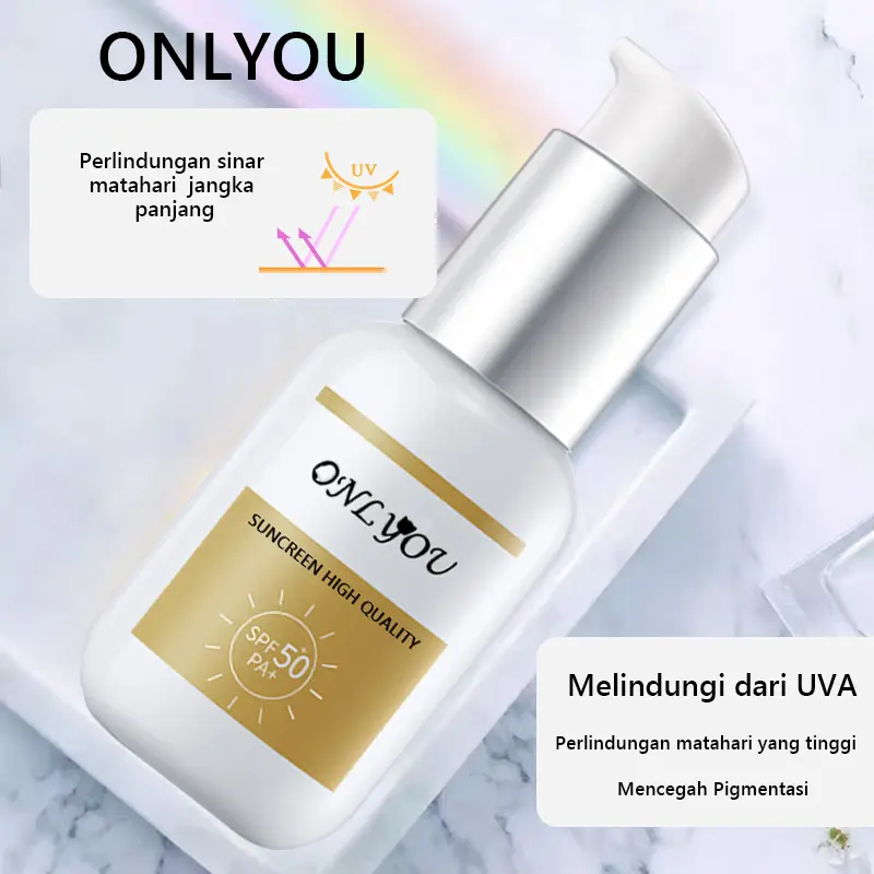 ONLYOU Sunscreen & Whitening Bundle - SPF50, Moisturizing, Anti-UV, BPOM Certified (Beli 1 Gratis 1, COD) 2