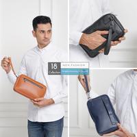 Gambar Hand Bag Pouch Kulit Import PREMIUM dari 18Collection Kota Administrasi Jakarta Barat 1 Tokopedia