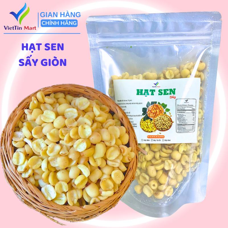  Hạt Sen Sấy Giòn Vỡ Đôi Viettin Mart 250g 