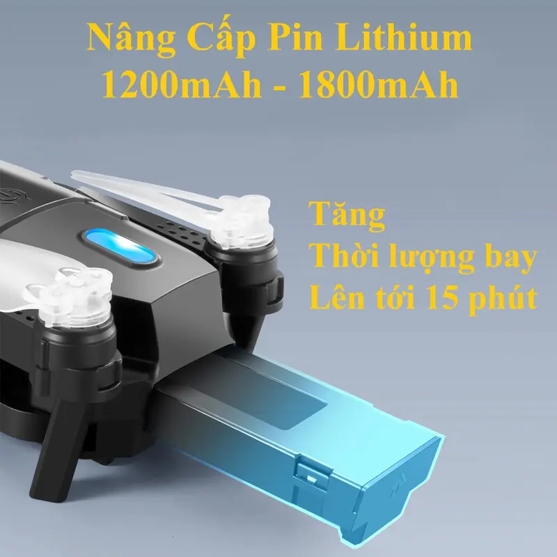 Drone Flycam S98 2 camera kép HD, cảm biến chống va chạm 4 hướng - Fly cam mini giá rẻ pin 1800mAh nhào lộn trên không 3