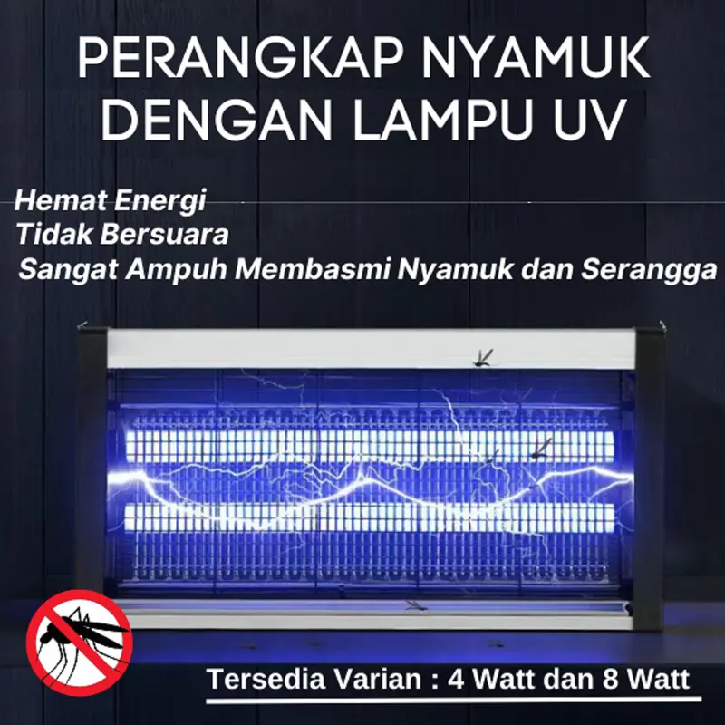 Lampu UV Anti Serangga Perangkap Nyamuk Lalat 6