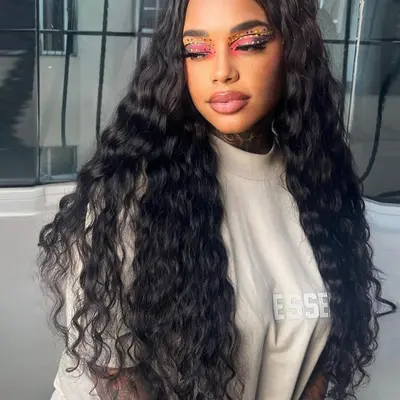 Selected Synthetic Deep Wave Wig Temu TikTok Shop