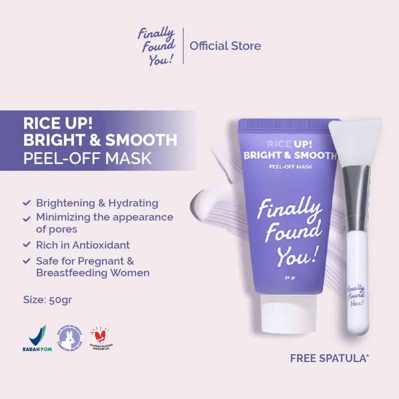 [SUPER BRAND FESTIVAL] Finally Found You! BUNDLE 2PCS: RICE + MANDELIC + NIACINAMIDE Brightening Powder Mask 50gr + RICE UP! Bright & Smooth Peel Off Mask 50gr 3