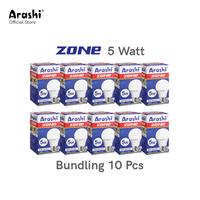 Gambar Arashi Lampu LED Zone 5watt CDL 10pcs - Cahaya Putih - Putih dari Arashi asia Kab. Tangerang 1 Tokopedia