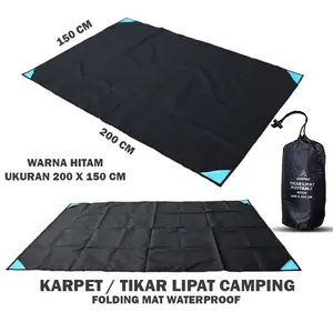 KARPET PIKNIK LIPAT TAHAN AIR WATERPROOF PORTABLE KARPET CAMPING PICNIC UKURAN 150x200 cm