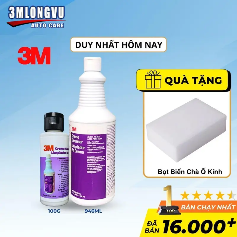 Kem Tẩy Ố Kính Ô Tô 3M 93662 - Creme Cleanser Limpiador En Crema (Chiết Lẻ 100G) 0