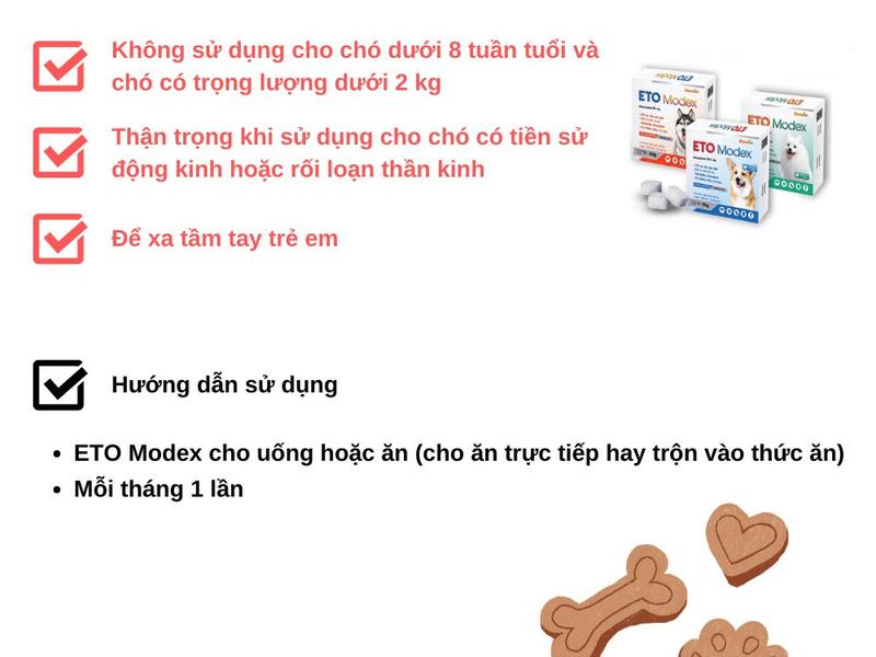 Viên nhai Eto Modex [BẢO HÀNH-HOÀN TIỀN] hỗ trợ ve rận, bọ chét, viêm da cho chó 1