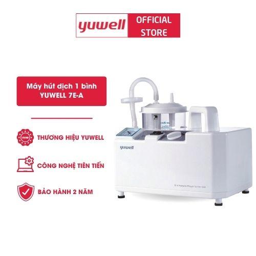 Máy hút đờm cầm tay Yuwell 7E-A - Máy khỏe, dễ sử dụng, dễ vệ sinh - Kèm 2 đầu hút mũi