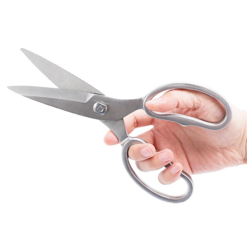 Product Introduction of Stainless steel chicken bone scissors All-steel scissors Household kitchen multi-purpose strong scissors All-steel integrated scissors 3
