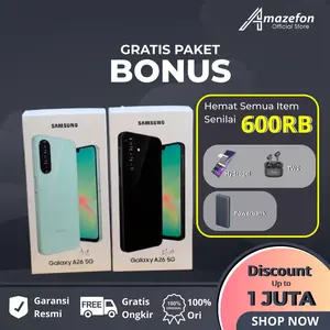 [VOUCHER DEALS] Samsung Galaxy A26 5G 8/256GB Garansi Resmi Samsung Indonesia 1 Tahun Kartu Layar