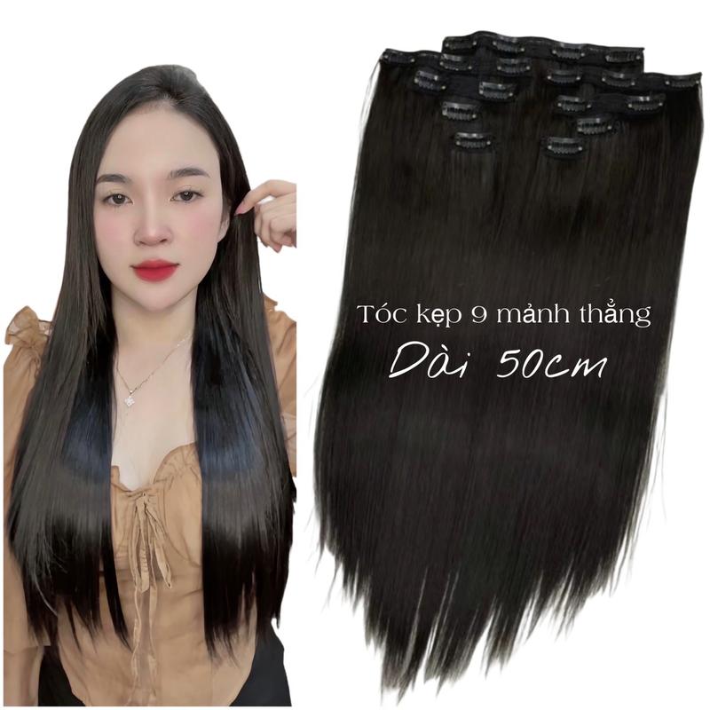 TÓC GIẢ KẸP 9 PHÍM THẲNG MÃ KL09