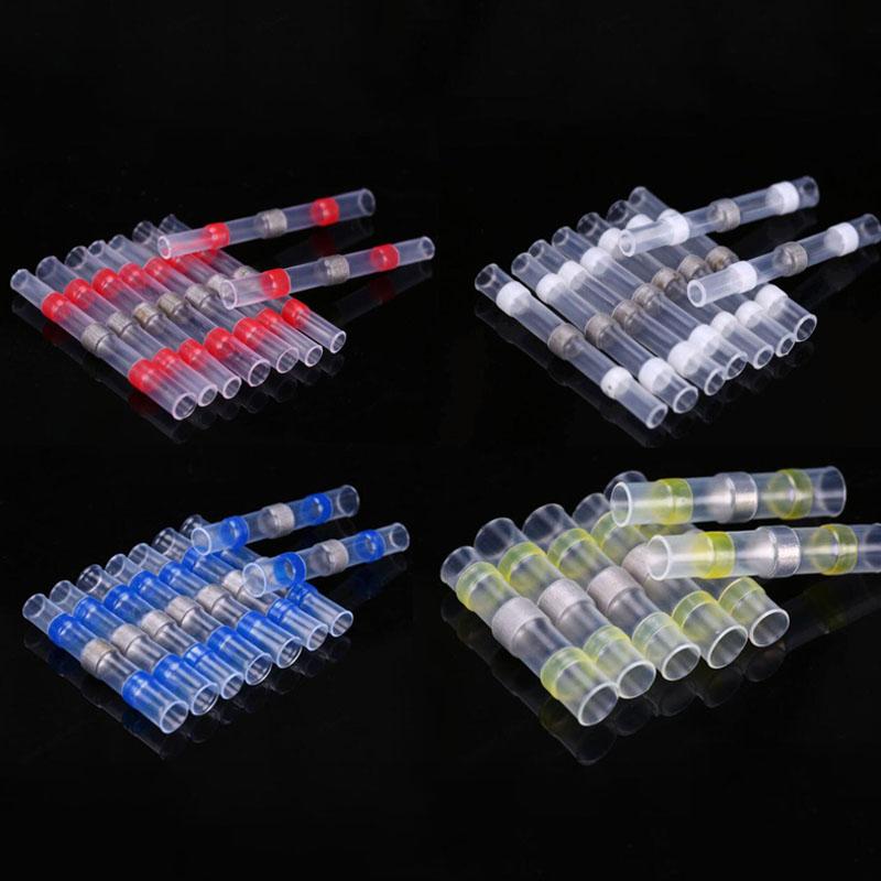 Product Introduction of 10PCS Solder Seal Wire Connectors Waterproof Heat Shrink Butt Connectors Electrical Wire Terminals Insulated Butt Splices F2SG 142