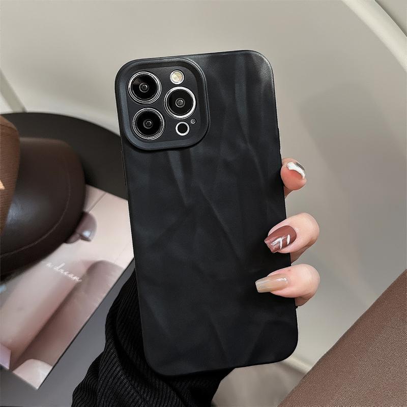 Product Introduction of Ốp Điện Thoại Xếp Ly, Nhạy Cảm Với Da, Dành Cho Apple 15Promax, 13, Iphone12 Đơn Giản, Cao Cấp, 14 Bao Gồm Tất Cả, Xr Mềm Phụ Kiện 3
