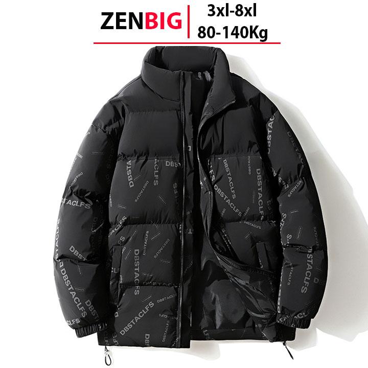 (80-140kg) Áo khoác phao nam big size dành cho người mập người béo hàng nhà Zenbig Menswear Jacket Đen Nón Xanh aokhoac nam